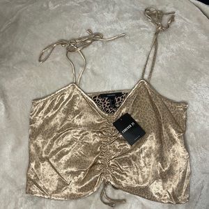 Forever21, Size L, Beige/Black Leopard Print
